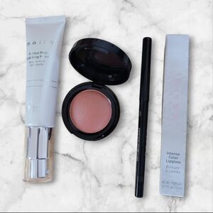 Mally Lot Primer, Blush , Liquid Eyeliner Black Lip Gloss Pink Nude